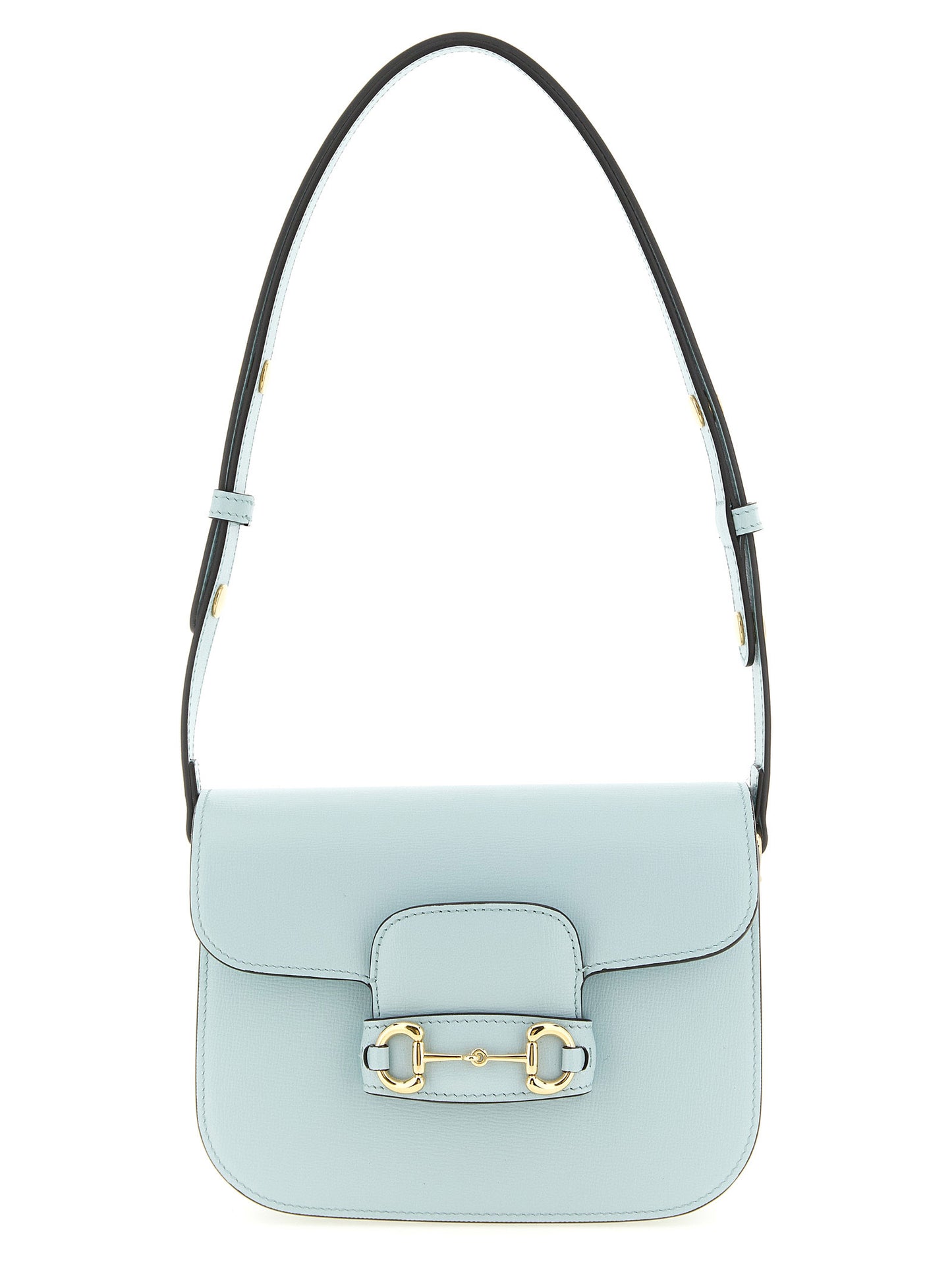 Blue Calfskin Shoulder Bag
