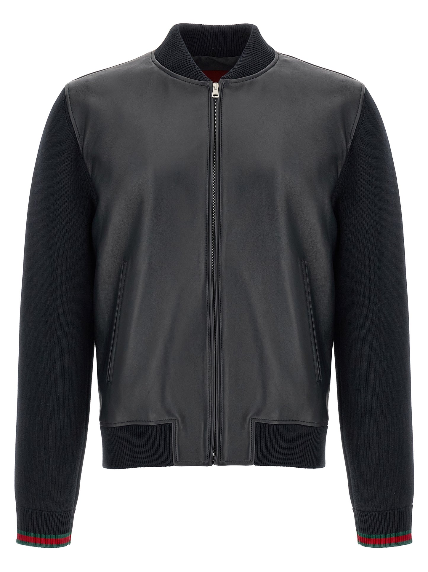 Blue Lamb Leather Leather Jacket