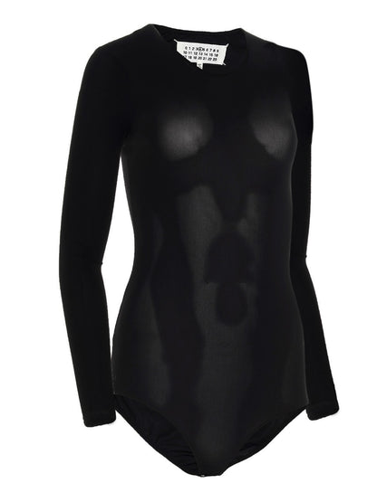 Black Polyamide Bodysuit