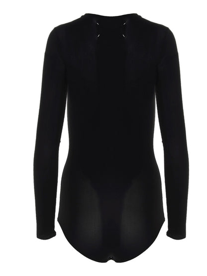 Black Polyamide Bodysuit
