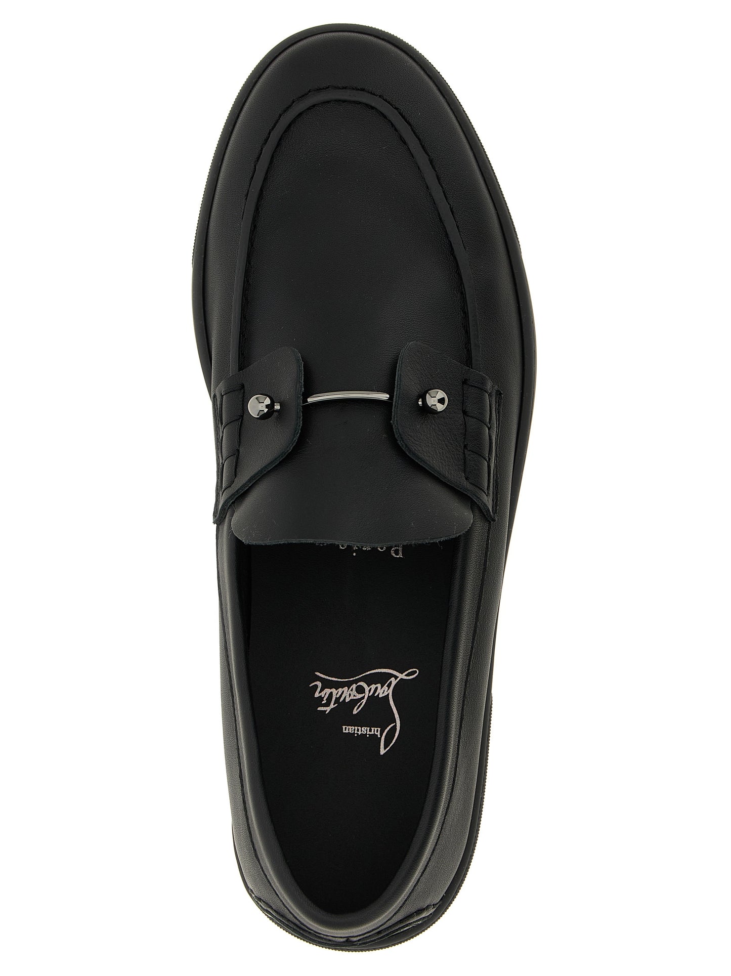 Black Calfskin Slip-On Loafers