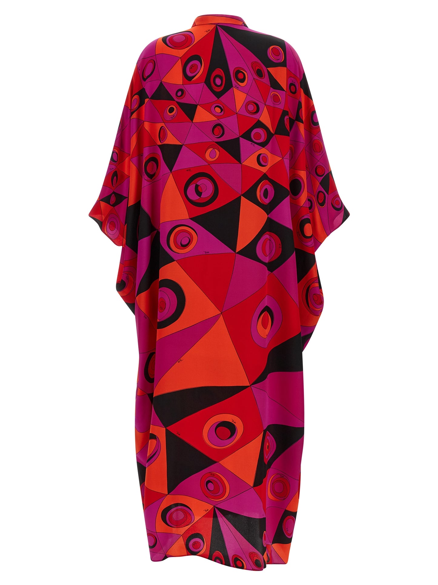Fuchsia Silk Long Dress