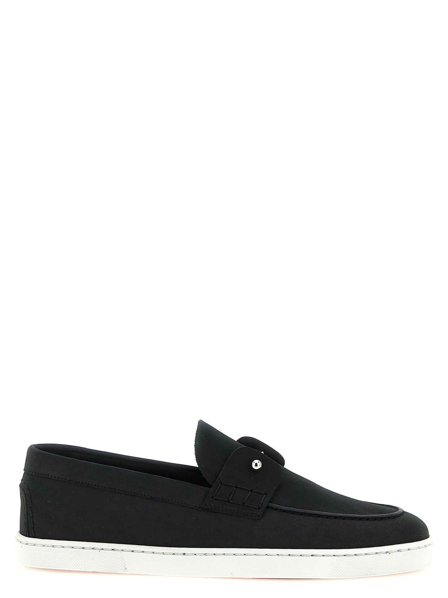 Black Calfskin Slip-On Loafers