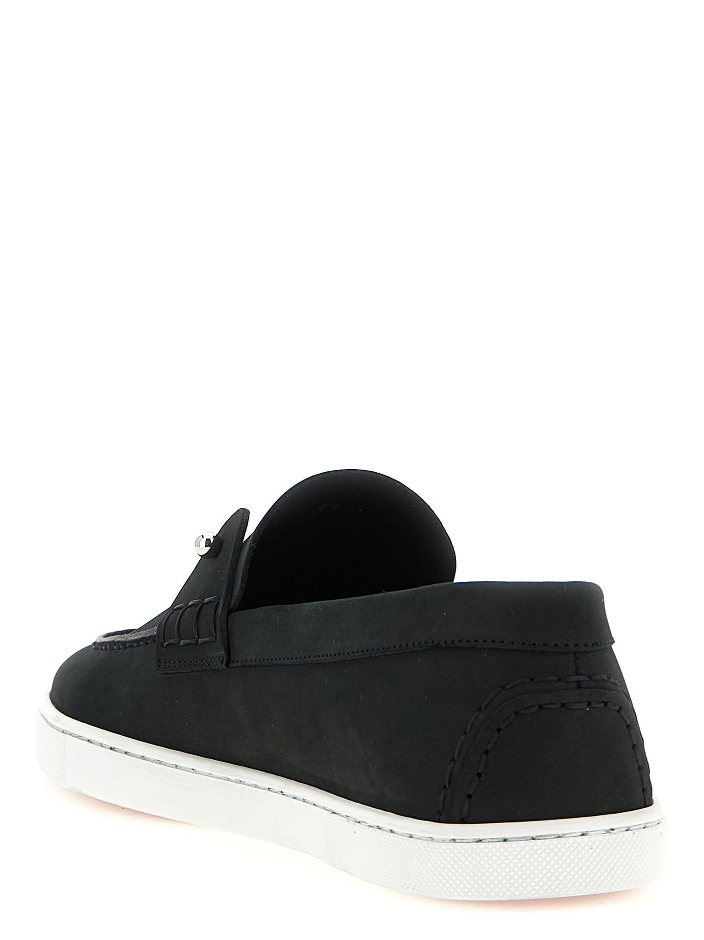 Black Calfskin Slip-On Loafers