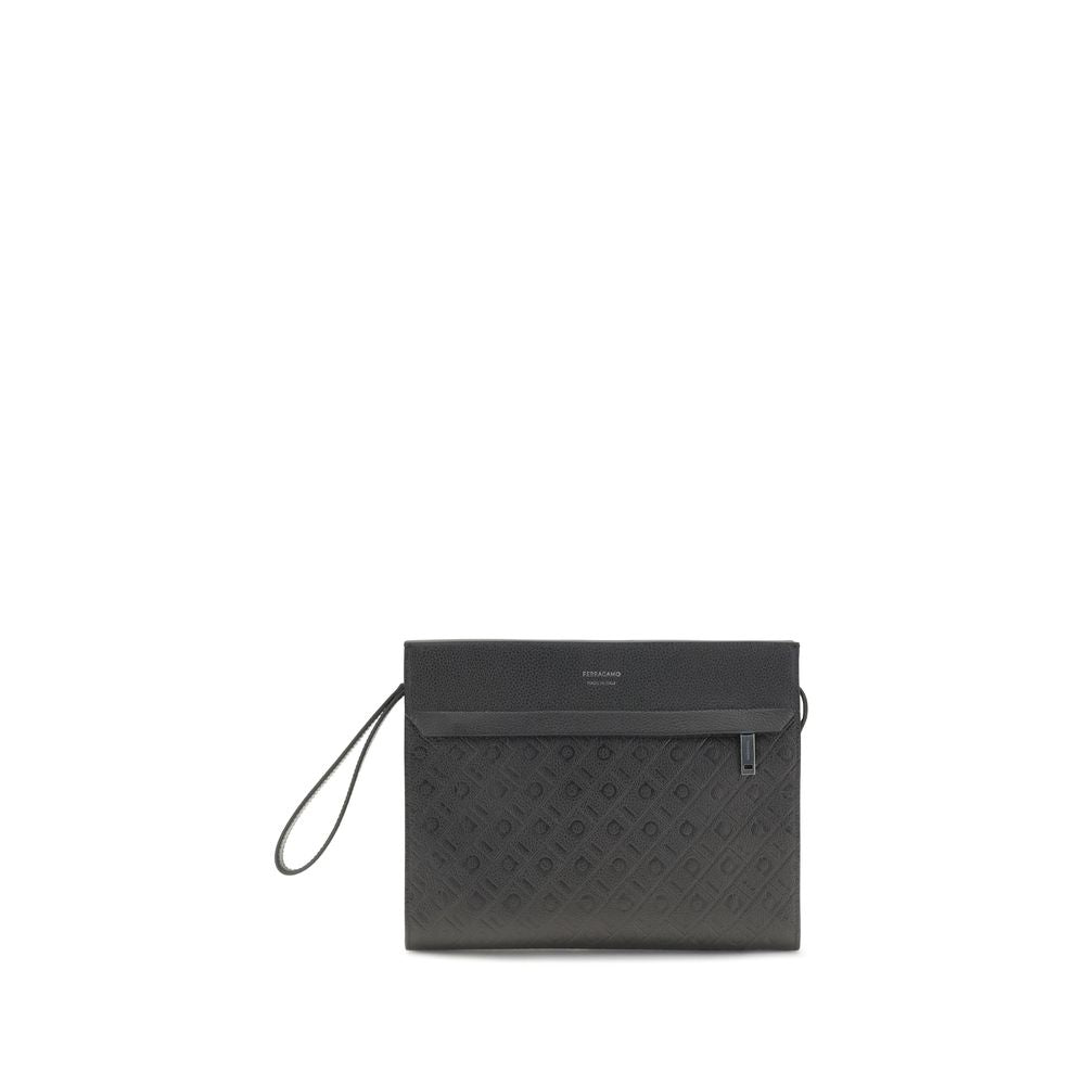 Black Calf Leather Bos Taurus Shoulder Bag