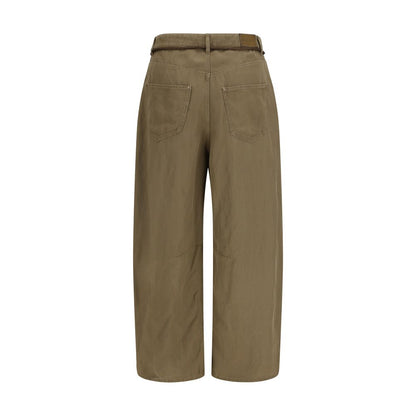 Bicolor Copper Casual Pants