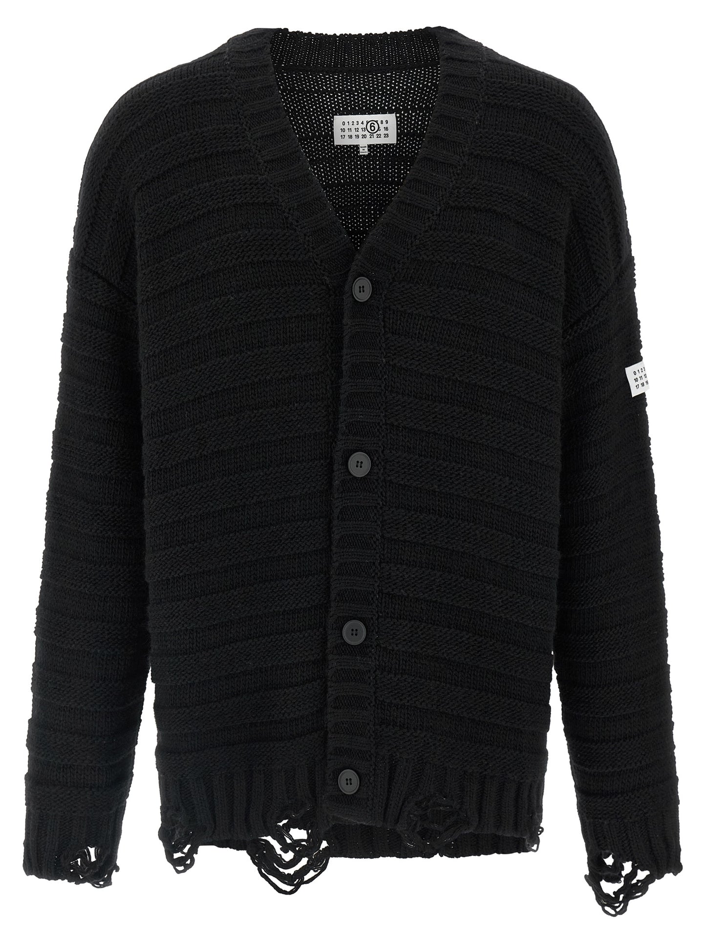 Black Virgin Wool Cardigan