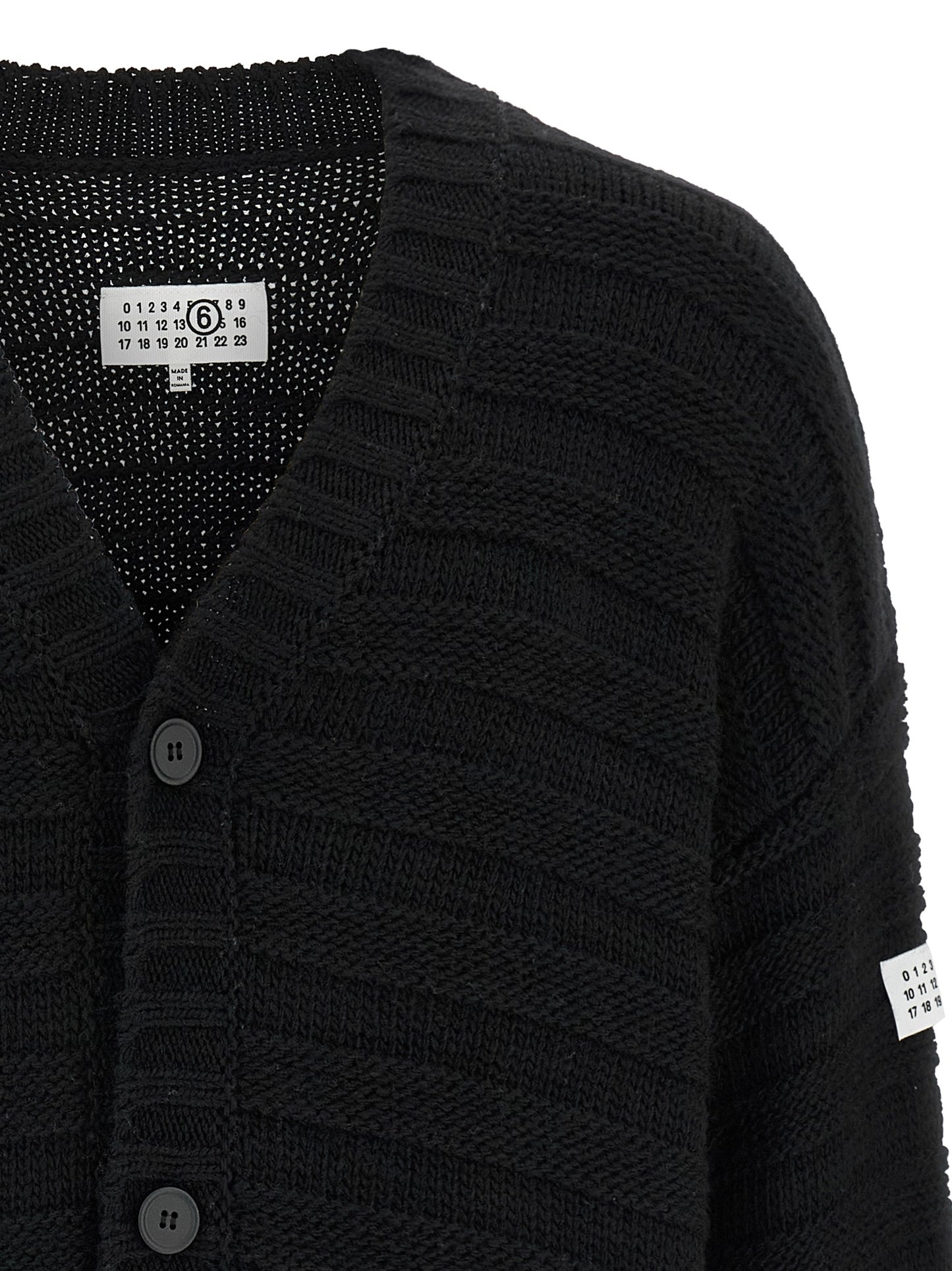 Black Virgin Wool Cardigan