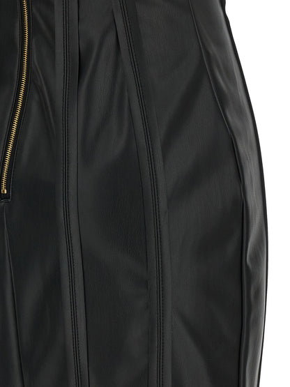 Black Viscose Midi Dress