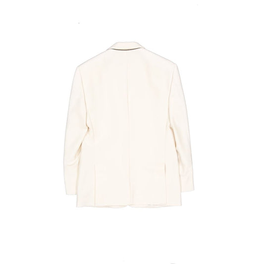 White Viscose Blazer