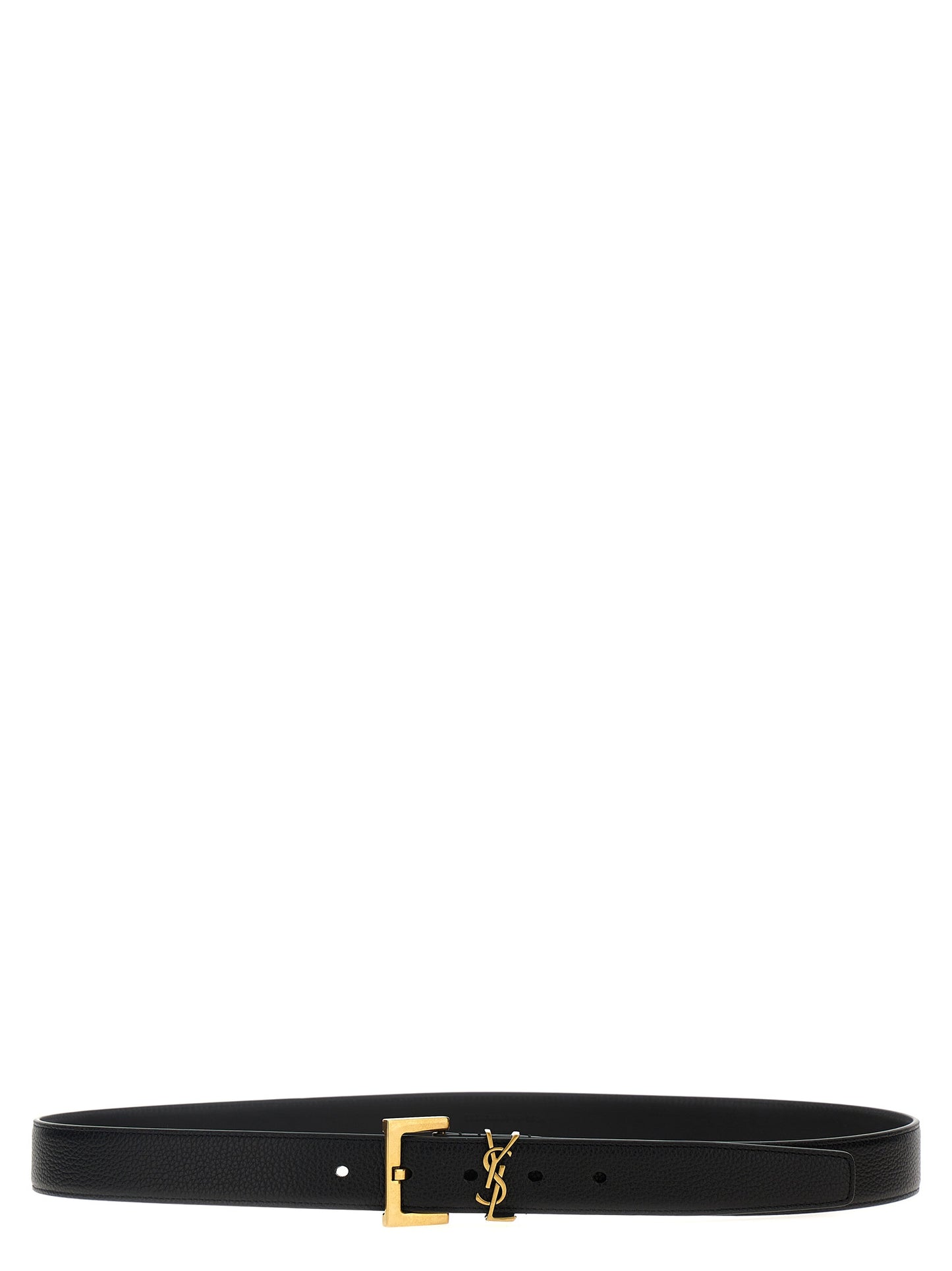 Black Calfskin Regular Belt
