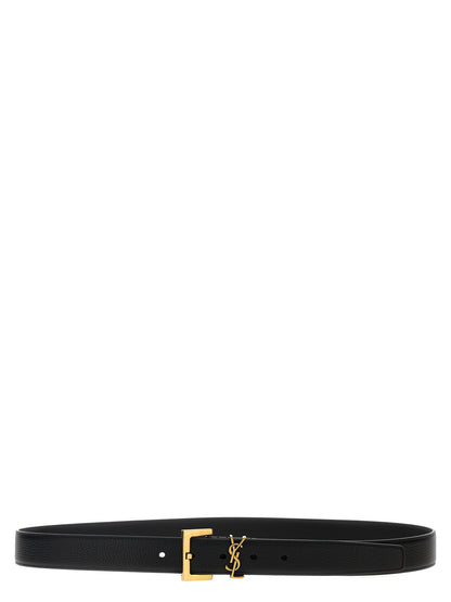 Black Calfskin Regular Belt