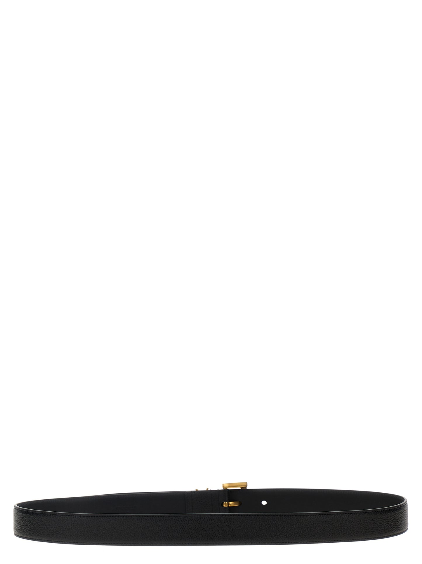 Black Calfskin Regular Belt
