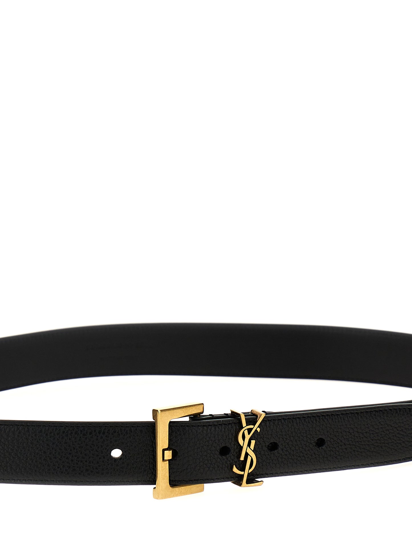 Black Calfskin Regular Belt