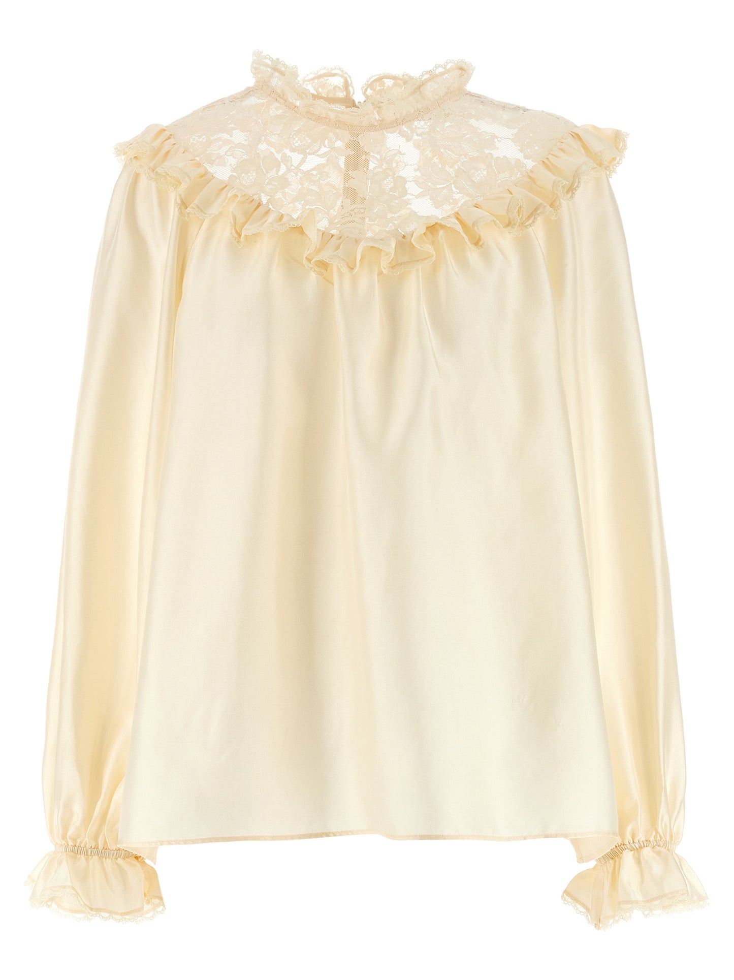 Beige Silk Blouse