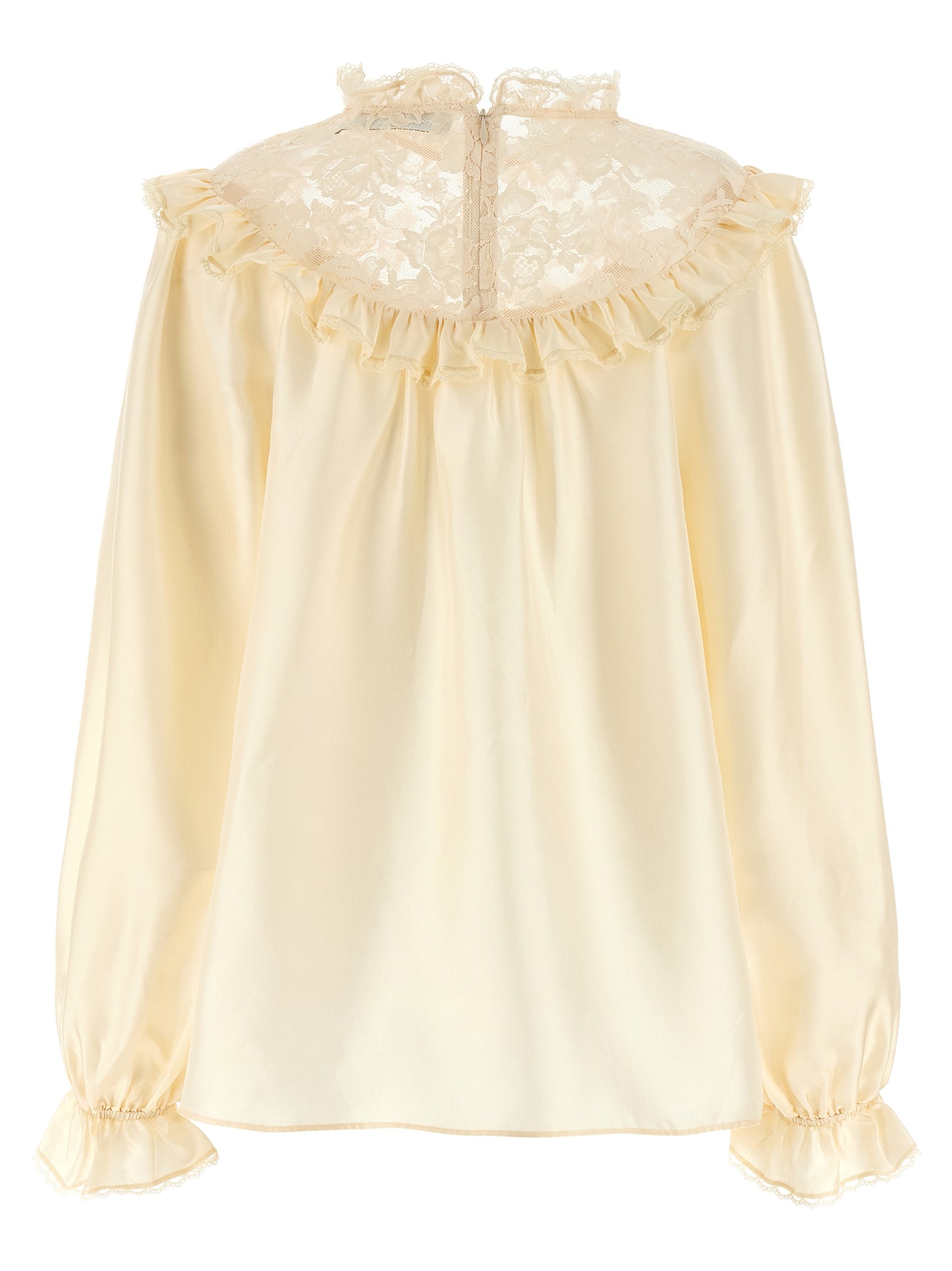 Beige Silk Blouse