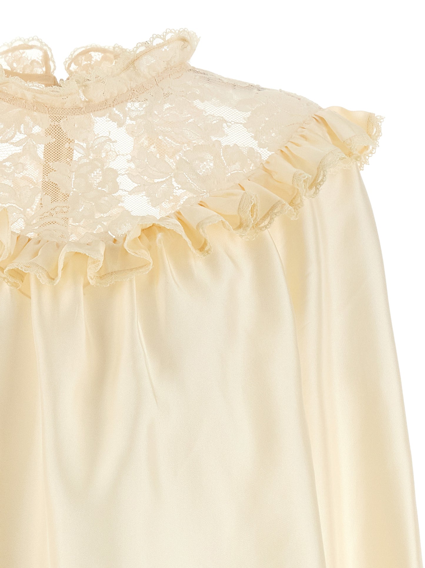 Beige Silk Blouse