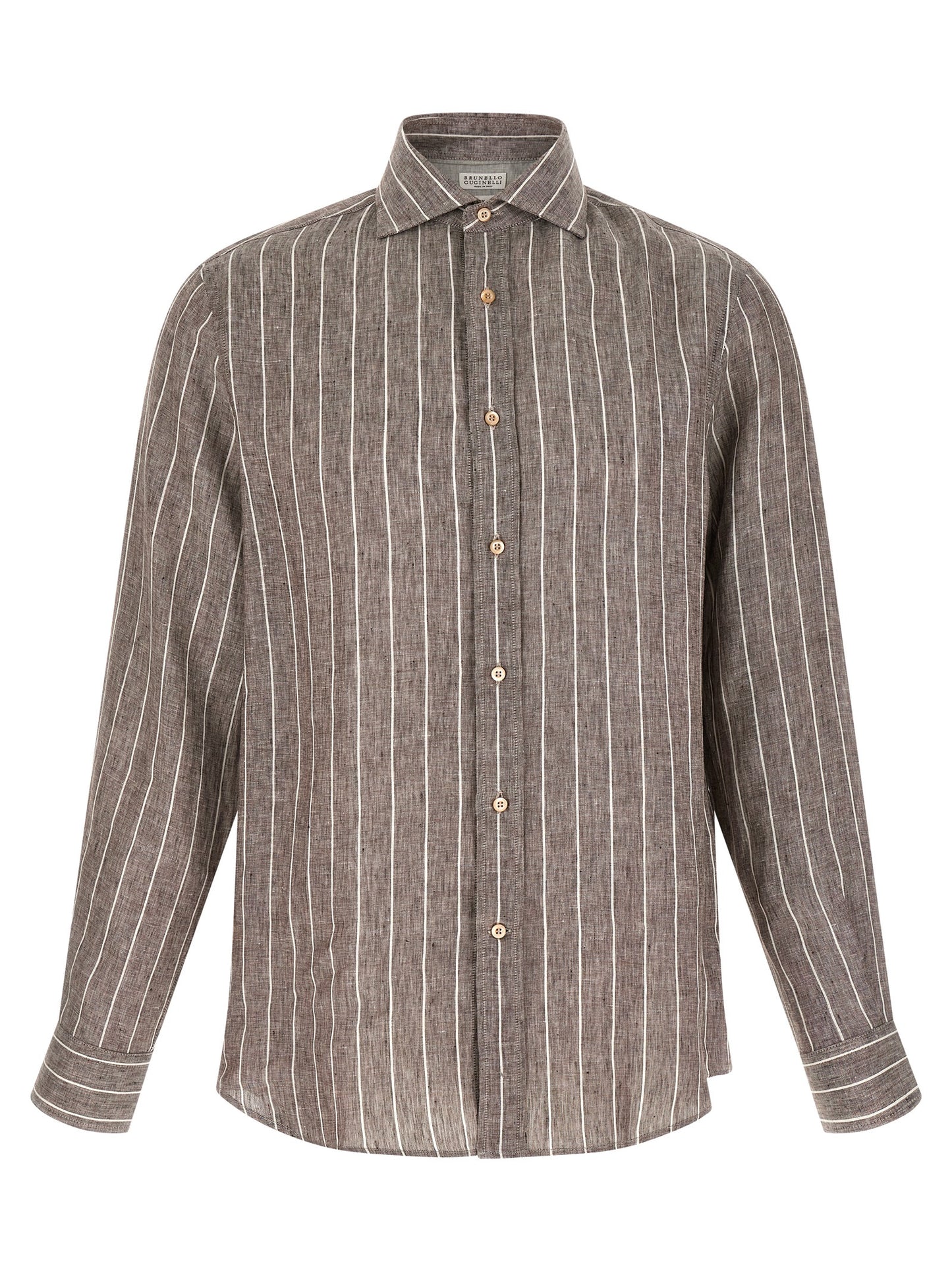 Brown Linen Blouse