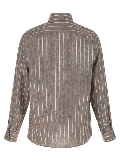 Brown Linen Blouse