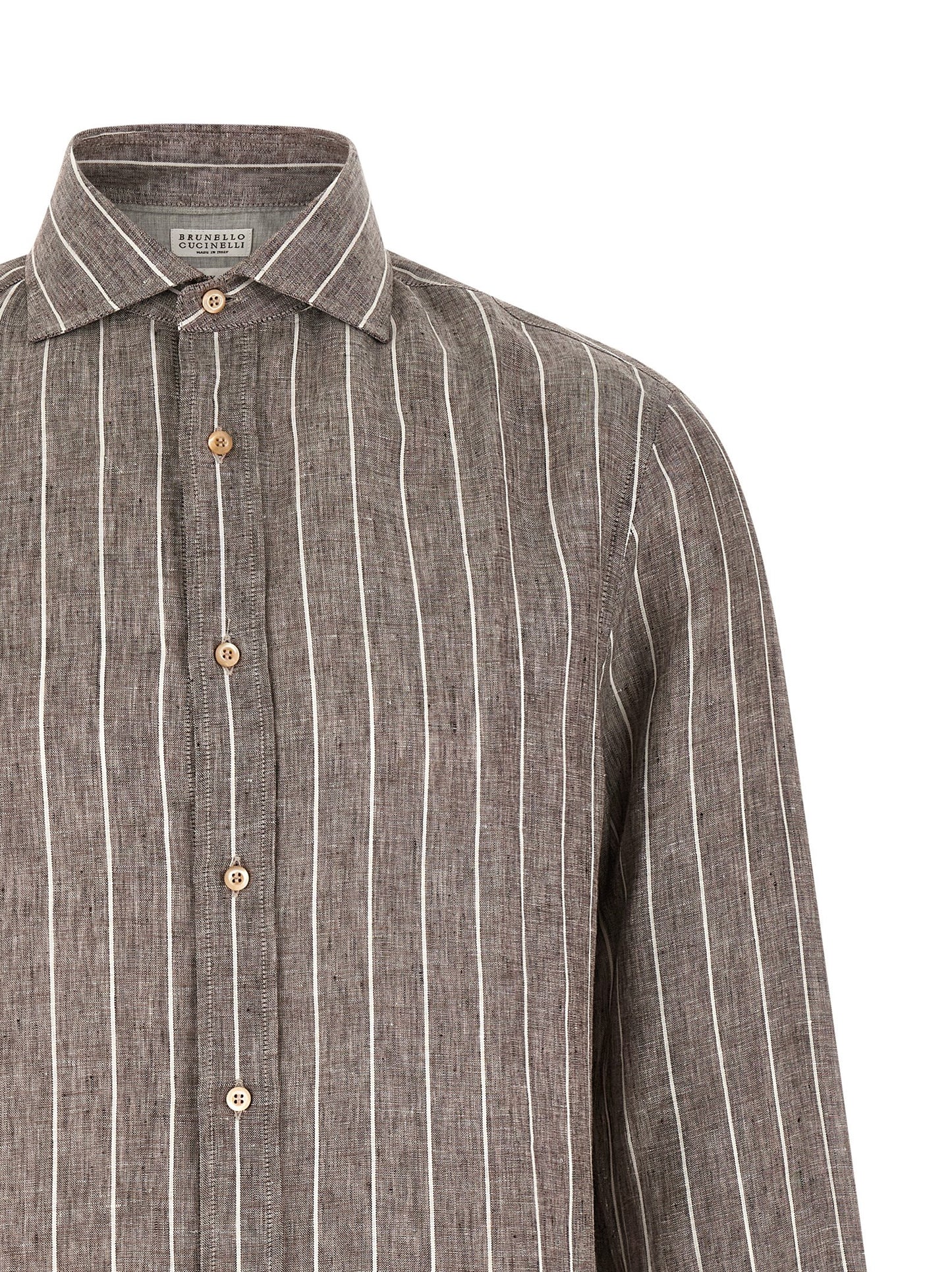 Brown Linen Blouse