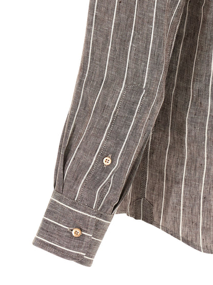 Brown Linen Blouse