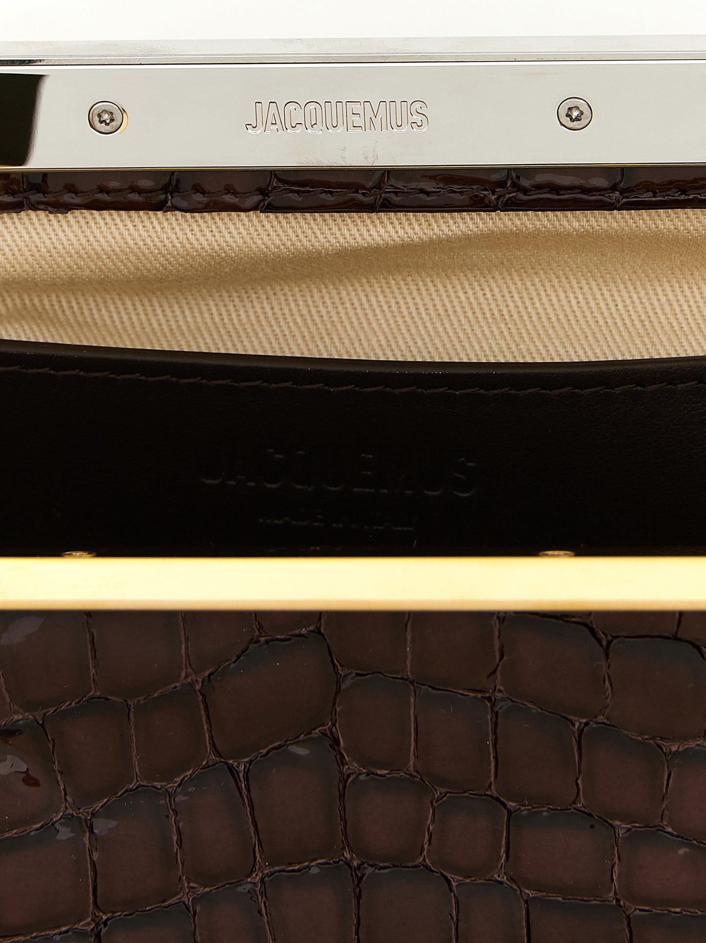 Brown Goatskin Clutch Bag