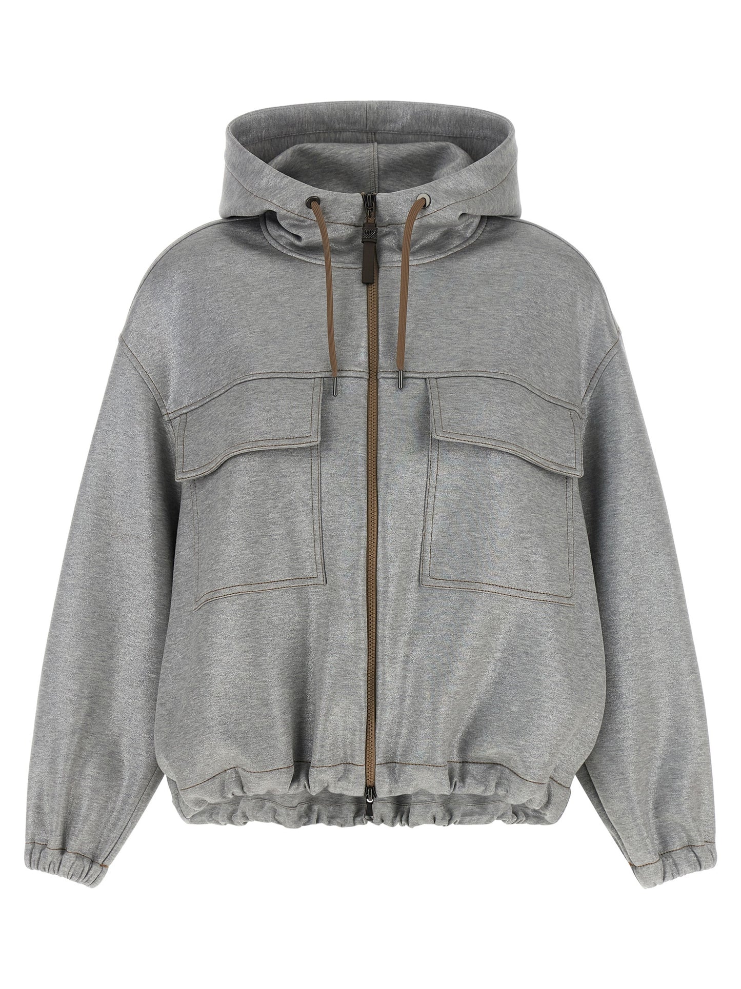 Silver Cotton Bomber