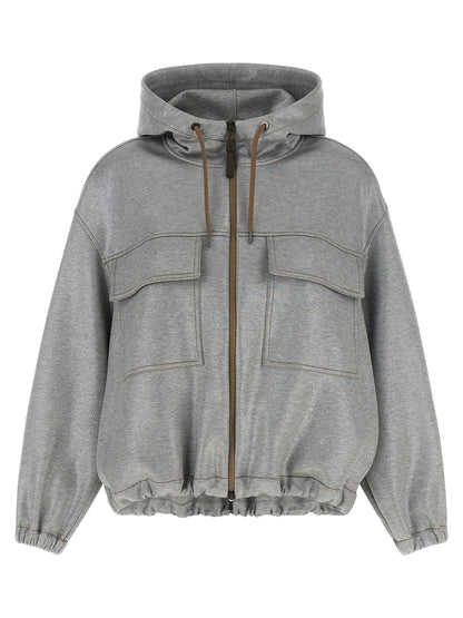 Silver Cotton Bomber