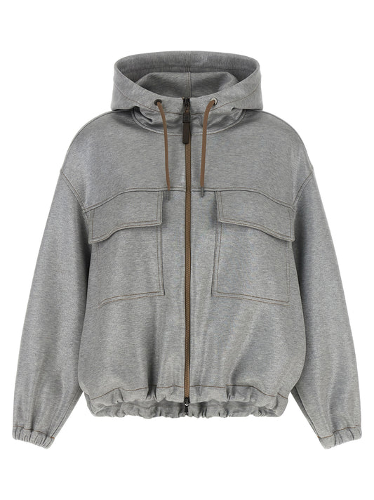 Silver Cotton Bomber