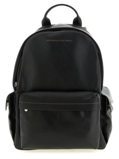 Black Calfskin Backpack