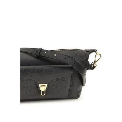 Black Calf Leather Bos Taurus Shoulder Bag