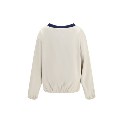 Beige Recycled Polyester Sweatshirt