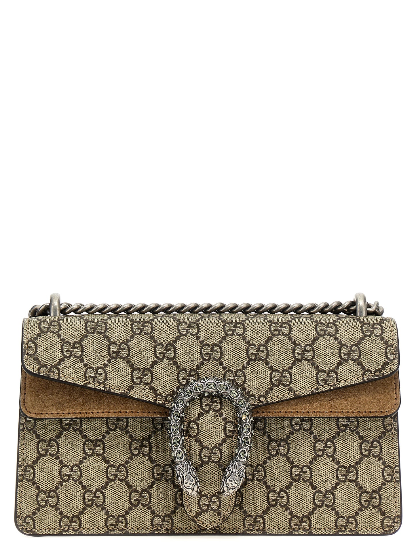 Beige Calfskin Shoulder Bag