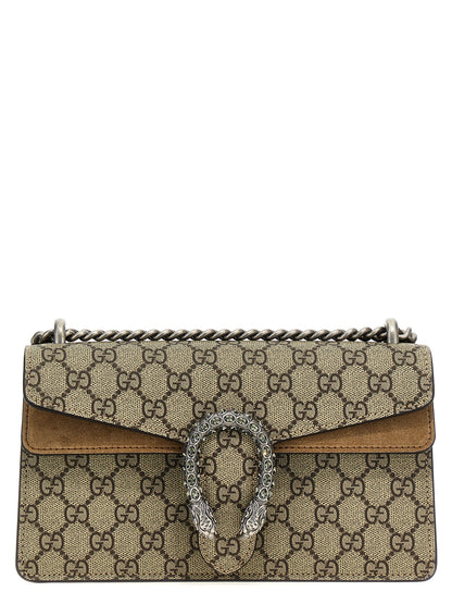 Beige Calfskin Shoulder Bag