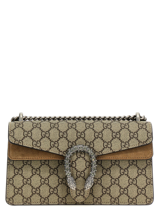 Beige Calfskin Shoulder Bag