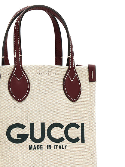 Beige Polyethylene Handbag