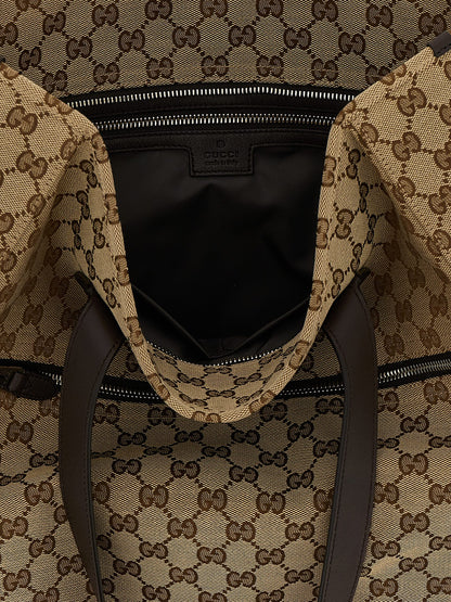 Brown Polyester Shoulder Bag