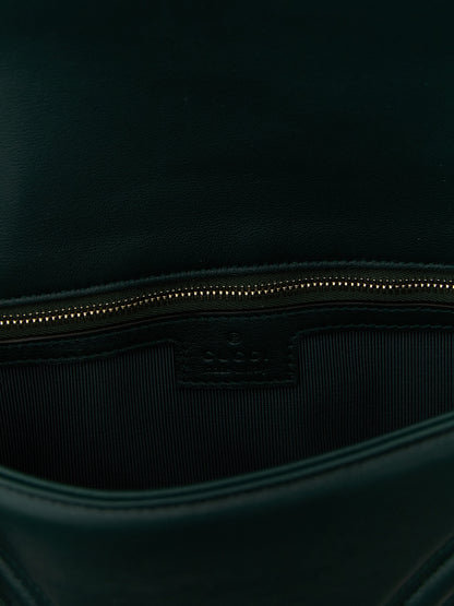 Bicolor Lamb Leather Shoulder Bag