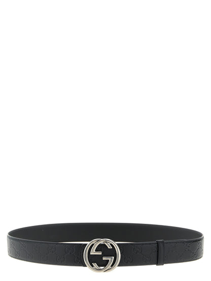 Black Calfskin Regular Belt
