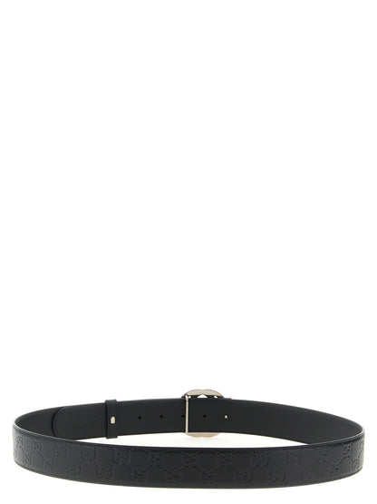 Black Calfskin Regular Belt