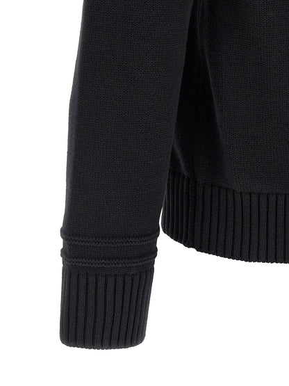 Black Cotton Cardigan