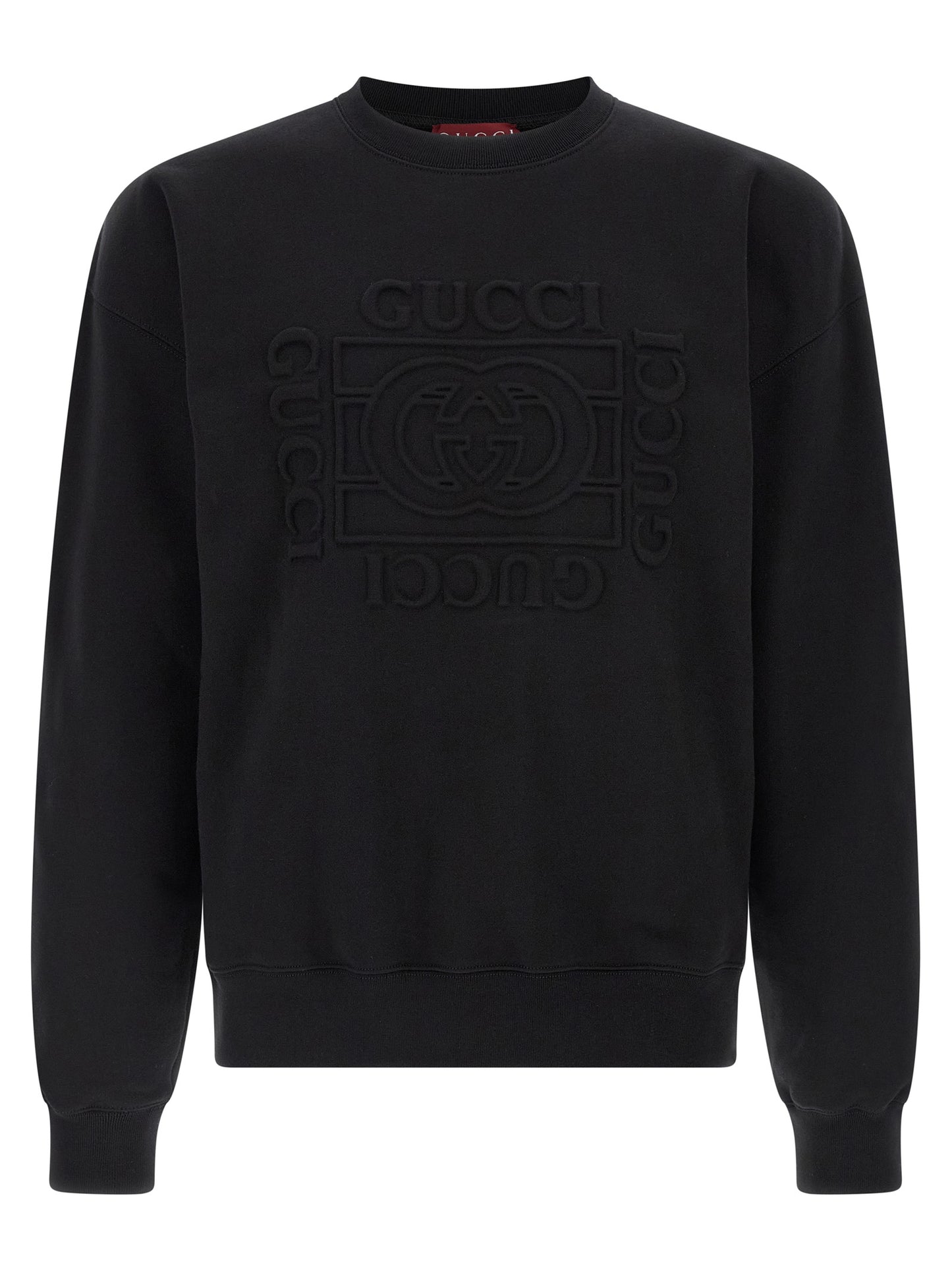 Black Cotton Sweatshirt