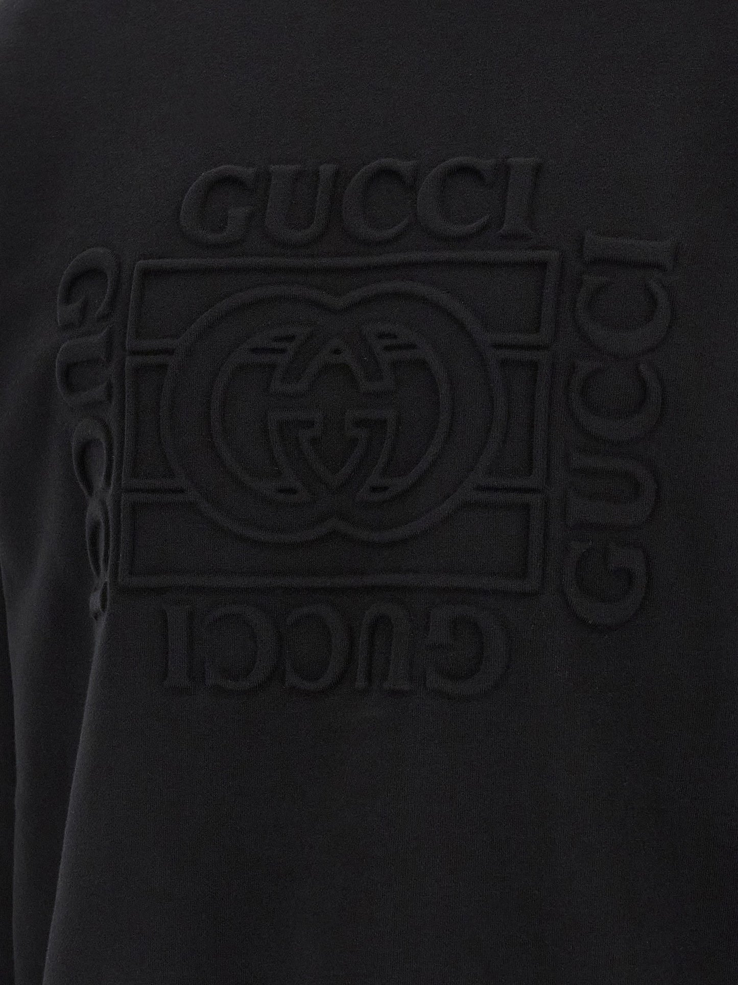 Black Cotton Sweatshirt