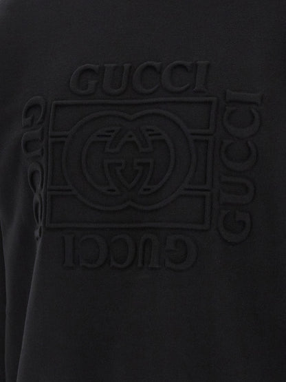 Black Cotton Sweatshirt