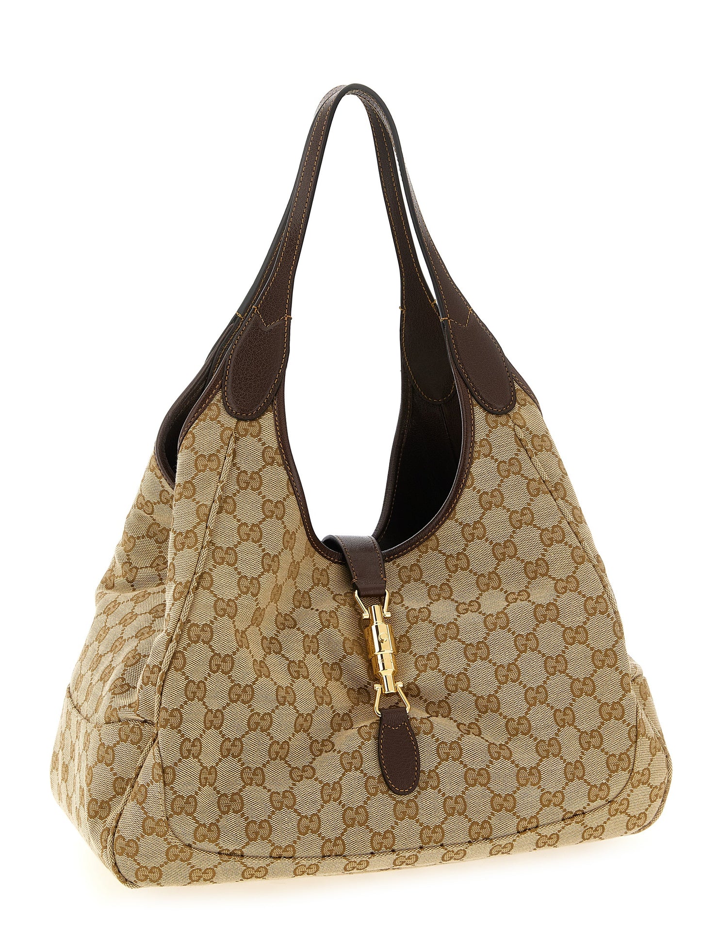 Beige Polyester Tote Bag