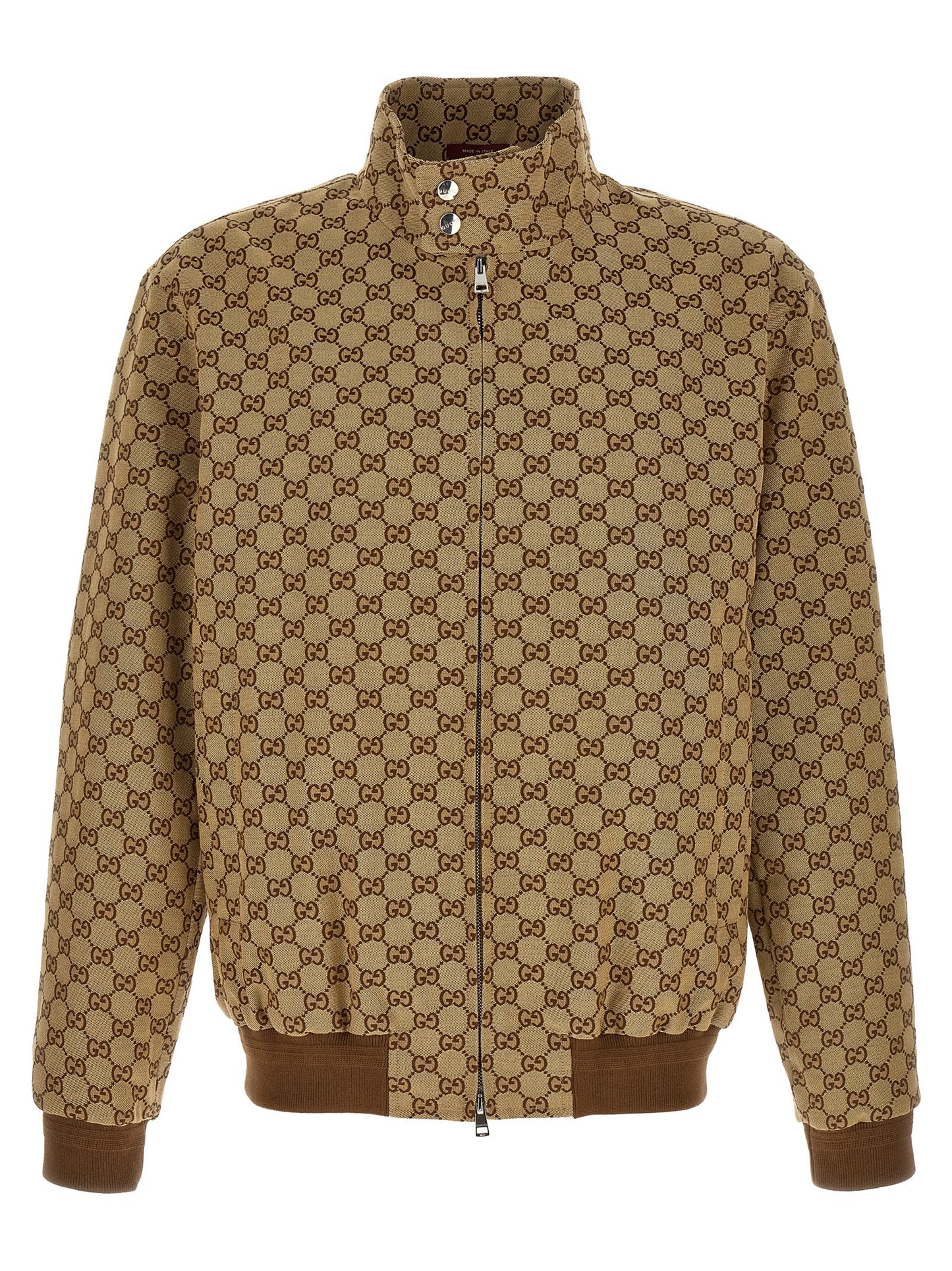 Beige Cotton Bomber