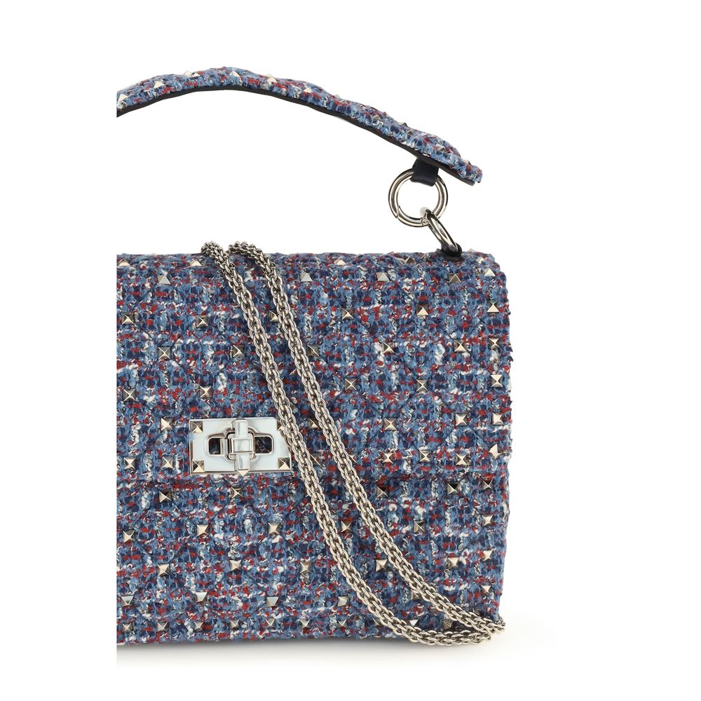 Blue Fabric Shoulder Bag