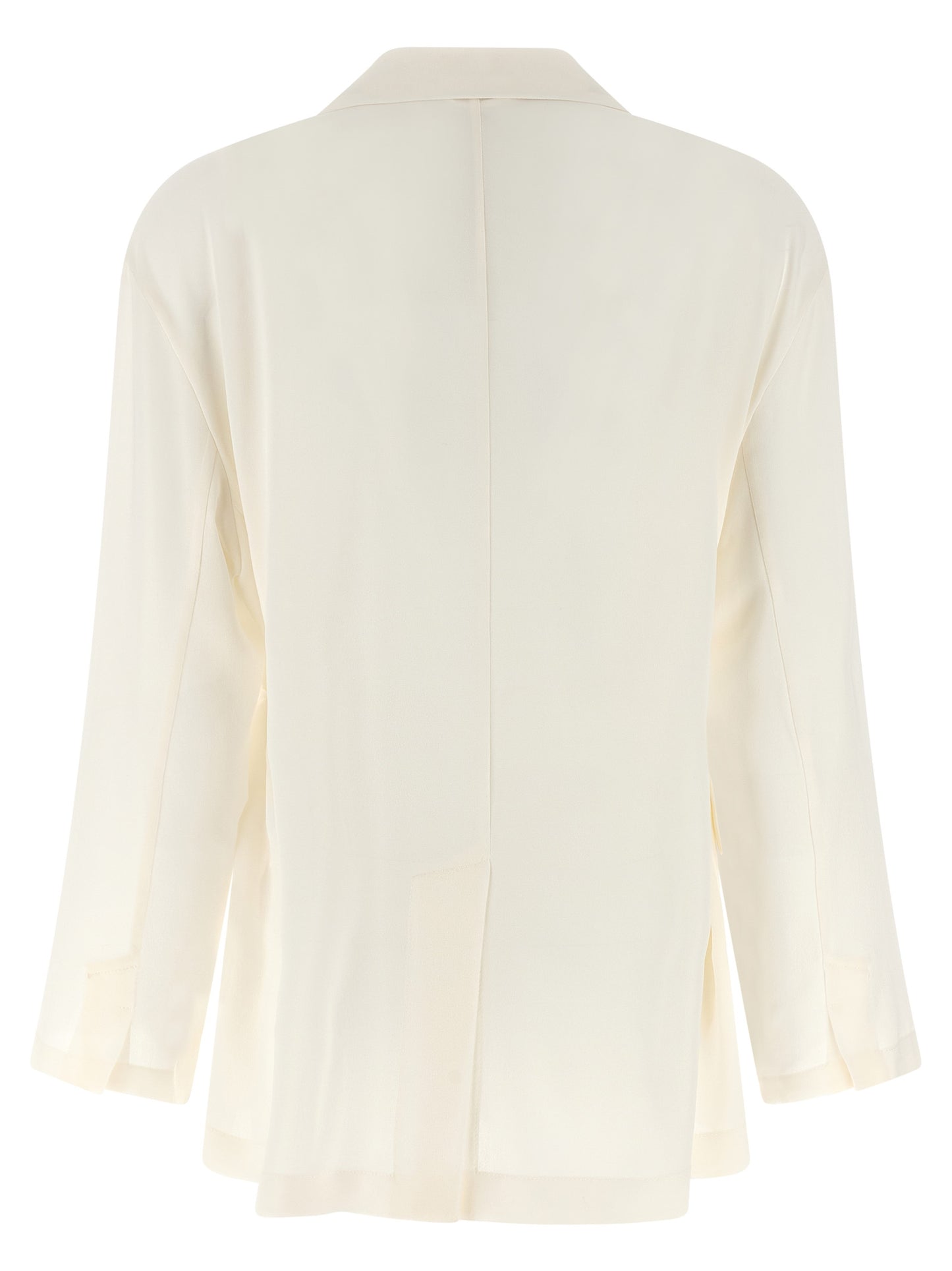 Beige Silk Blazer