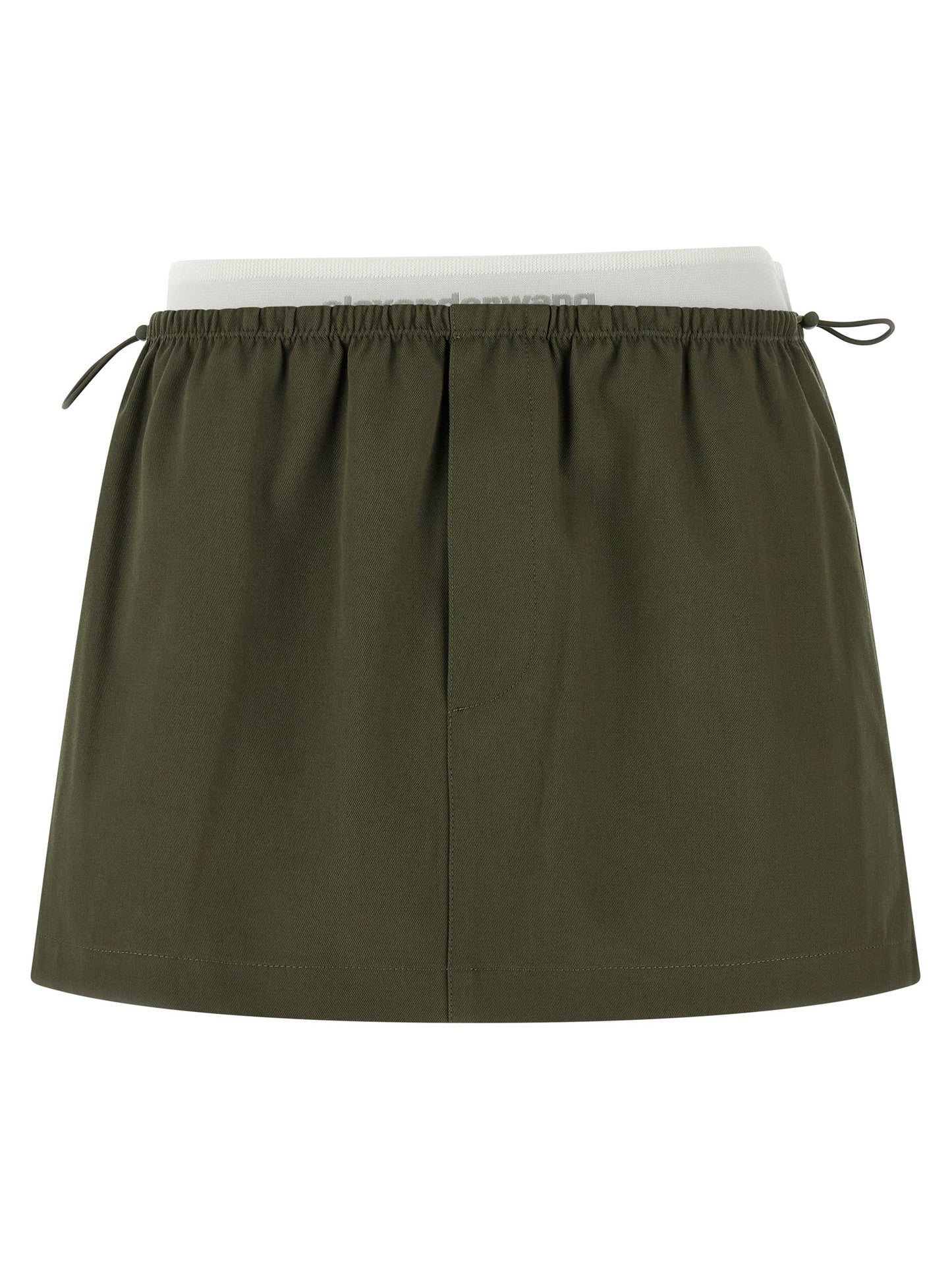 Bicolor Cotton Long Skirt