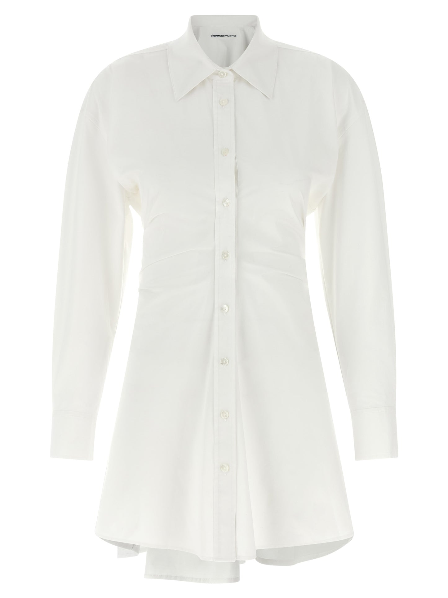 White Cotton Short Dress